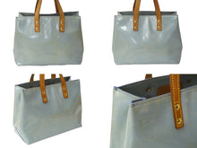 Load image into Gallery viewer, LOUIS VUITTON ルイヴィトン リードPM モノグラムヴェルニ ハンドバッグ ブルー系 M91145 ゴールド金具 良品 中古 61858