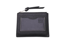 Load image into Gallery viewer, LOEWE ロエベ コインカードホルダー ラージ コインケース C660O37X01 ブラック パラジウム シルバー金具 美品 中古 61905