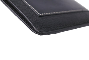 LOEWE ロエベ コインカードホルダー ラージ コインケース C660O37X01 ブラック パラジウム シルバー金具 美品 中古 61905