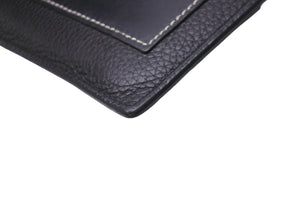 LOEWE ロエベ コインカードホルダー ラージ コインケース C660O37X01 ブラック パラジウム シルバー金具 美品 中古 61905