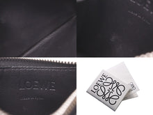 Load image into Gallery viewer, LOEWE ロエベ コインカードホルダー ラージ コインケース C660O37X01 ブラック パラジウム シルバー金具 美品 中古 61905