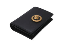画像をギャラリービューアに読み込む, 極美品 VERSACE ヴェルサーチ 二つ折り財布 レザー ブラック メデューサロゴ ゴールド金具 イタリア製 中古 61906 