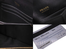 Load image into Gallery viewer, PRADA プラダ VITELLO MOVE 長財布 1MF175 サフィアーノ ブラック NERO ロゴ ゴールド金具 美品 中古 61909