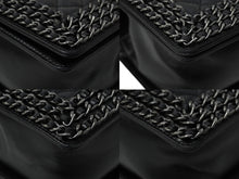 Load image into Gallery viewer, CHANEL シャネル ショルダーバッグ マトラッセ ボーイシャネル チェーン 23番台 ブラック レザー ヴィンテージシルバー金具 中古 61924