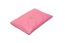 Load image into Gallery viewer, CHANEL シャネル カードケース パスケース 名刺入れ 29番台 ココマーク キャビアスキン ピンク ゴールド金具 美品 中古 61931