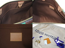 Load image into Gallery viewer, 未使用 LOUIS VUITTON ルイヴィトン 新作 スピーディバンドリエール 40 ヴェール グリーン ブラウン ダミエポップ レザー N40579 中古 61933