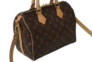 新品同様 LOUISVUITTON ルイヴィトン スピーディバンドリエール25 ハンドバッグ 2WAY M41113 モノグラム 中古 61937