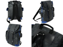 Load image into Gallery viewer, LOUIS VUITTON ルイヴィトン バックパック リュック クリストファーPM ダミエグラフィット N42422 シルバー金具 良品 中古 61940