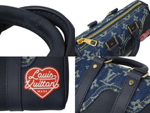 Load image into Gallery viewer, 極美品 LOUIS VUITTON ルイ ヴィトン × NIGO コラボ キーポルXS ハンドバッグ ストラップ付 M81011 モノグラム ドリップ 中古 61942