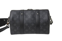 Load image into Gallery viewer, 極美品 LOUIS VUITTON ルイ ヴィトン シティ キーポル ショルダーバッグ M45936 モノグラム エクリプス キャンバス 中古 61944