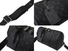 Load image into Gallery viewer, 極美品 LOUIS VUITTON ルイ ヴィトン シティ キーポル ショルダーバッグ M45936 モノグラム エクリプス キャンバス 中古 61944