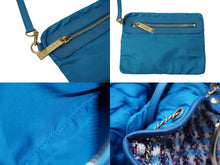 Load image into Gallery viewer, CHANEL シャネル 巾着型 2WAY ショルダーバッグ ココマーク 23番台 ブルー系 ツイード レザー ゴールド金具 美品 中古 61947