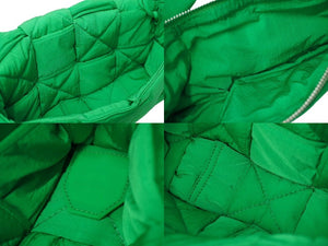 BOTTEGAVENETA ボッテガヴェネタ ショルダーバッグ カセット イントレチャート ナイロン グリーン 628951 VBO81 美品 中古 61950
