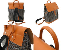 Load image into Gallery viewer, GOYARD ゴヤール アルパン バックパックMM PVCコーティングキャンバス ALPIN2MMLTY01CL03P ブラウン ブラック 美品 中古 61954