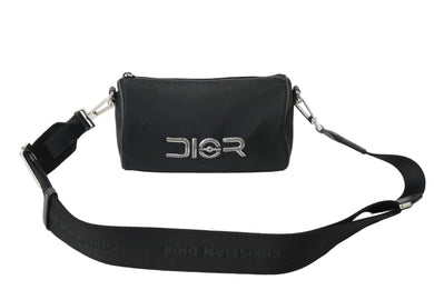 DIOR HOMME ディオール オム ショルダーバッグ SORAYAMA 空山基 ローラー ブラック レザー ナイロン 良品 中古 61957