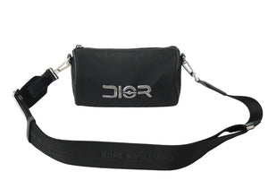 DIOR HOMME ディオール オム ショルダーバッグ SORAYAMA 空山基 ローラー ブラック レザー ナイロン 良品 中古 61957