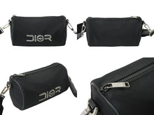 Load image into Gallery viewer, DIOR HOMME ディオール オム ショルダーバッグ SORAYAMA 空山基 ローラー ブラック レザー ナイロン 良品 中古 61957