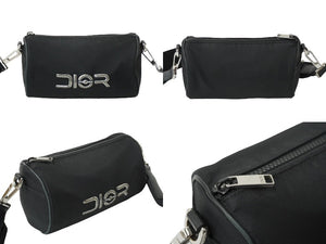 DIOR HOMME ディオール オム ショルダーバッグ SORAYAMA 空山基 ローラー ブラック レザー ナイロン 良品 中古 61957