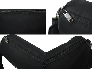 DIOR HOMME ディオール オム ショルダーバッグ SORAYAMA 空山基 ローラー ブラック レザー ナイロン 良品 中古 61957