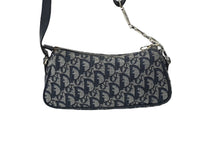 Load image into Gallery viewer, Christian Dior クリスチャンディオール ワンショルダー ハンドバッグ トロッター シルバー金具 ネイビー 美品 中古 61961