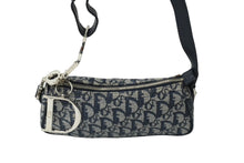 Load image into Gallery viewer, Christian Dior クリスチャンディオール ワンショルダー ハンドバッグ トロッター シルバー金具 ネイビー 美品 中古 61961