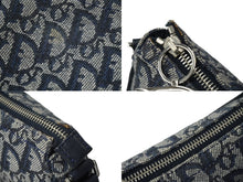 Load image into Gallery viewer, Christian Dior クリスチャンディオール ワンショルダー ハンドバッグ トロッター シルバー金具 ネイビー 美品 中古 61961