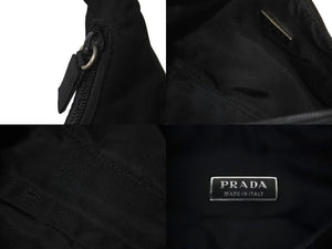 PRADA プラダ ホーボー ハンドバッグ ワンショルダーバッグ 鞄 手持ち トライアングルロゴ ナイロン ブラック 良品 中古 61962