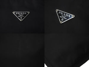 PRADA プラダ ホーボー ハンドバッグ ワンショルダーバッグ 鞄 手持ち トライアングルロゴ ナイロン ブラック 良品 中古 61962