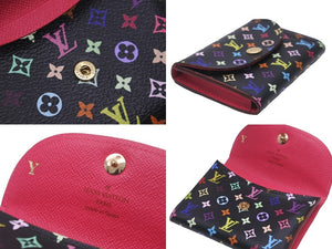 極美品 LOUIS VUITTON ルイヴィトン カードケース アンヴェロップカルトドゥヴィジット M66561 PVC モノグラム ノワール 中古 61964