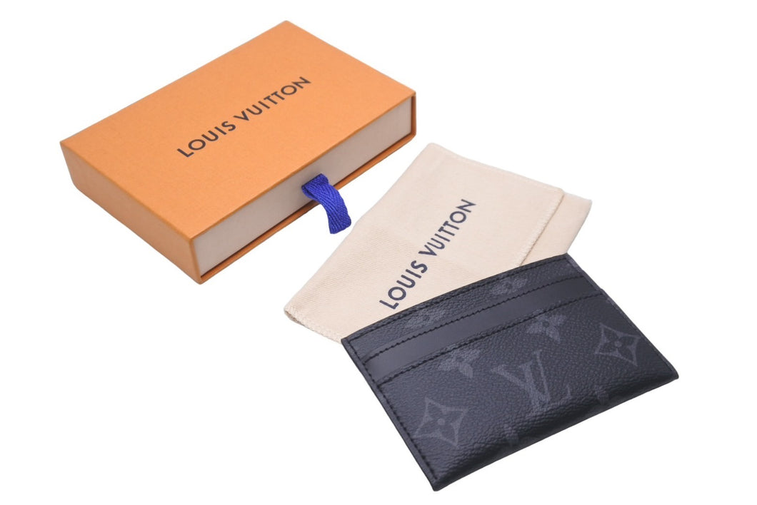 極美品 LOUIS VUITTON ルイヴィトン カードケース ポルト カルト ダブル モノグラム エクリプス キャンバス M62170 中古 61969