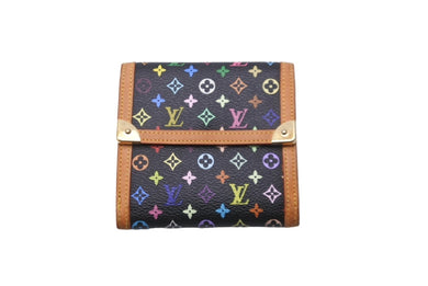 LOUIS VUITTON ルイヴィトン ポルト・モネ・ビエ・カルトクレディ 二つ折り財布 モノグラム マルチカラー M92984 美品 中古 61970