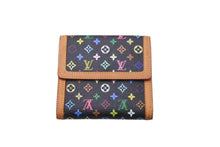 Load image into Gallery viewer, LOUIS VUITTON ルイヴィトン ポルト・モネ・ビエ・カルトクレディ 二つ折り財布 モノグラム マルチカラー M92984 美品 中古 61970