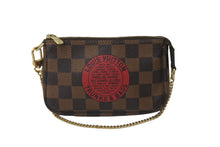 Load image into Gallery viewer, LOUIS VUITTON ルイヴィトン アクセサリーポーチ ミニポシェットアクセソワール T&amp;B ダミエ エベヌ N58011 美品 中古 61971