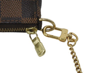 Load image into Gallery viewer, LOUIS VUITTON ルイヴィトン アクセサリーポーチ ミニポシェットアクセソワール T&amp;B ダミエ エベヌ N58011 美品 中古 61971
