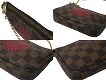 Load image into Gallery viewer, LOUIS VUITTON ルイヴィトン アクセサリーポーチ ミニポシェットアクセソワール T&amp;B ダミエ エベヌ N58011 美品 中古 61971