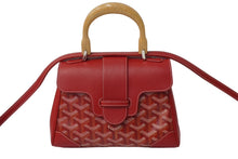 画像をギャラリービューアに読み込む, 極美品 GOYARD ゴヤール サイゴン ミニ ソフトバッグ 2WAY ハンドバッグ ヘリンボーン ショルダーストラップ付き レッド 中古 61974