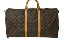 Load image into Gallery viewer, LOUIS VUITTON ルイヴィトン キーポル 55 ボストンバッグ モノグラムキャンバス M41424 ブラウン 美品 中古 61987