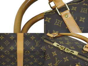 LOUIS VUITTON ルイヴィトン キーポル 55 ボストンバッグ モノグラムキャンバス M41424 ブラウン 美品 中古 61987