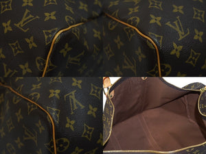 LOUIS VUITTON ルイヴィトン キーポル 55 ボストンバッグ モノグラムキャンバス M41424 ブラウン 美品 中古 61987