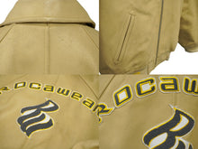 画像をギャラリービューアに読み込む, ROCAWEAR ロカウェア ライダースジャケット スタジャン ベージュ レザー サイズXXL 美品 中古 61988