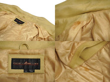 画像をギャラリービューアに読み込む, ROCAWEAR ロカウェア ライダースジャケット スタジャン ベージュ レザー サイズXXL 美品 中古 61988