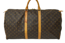 Load image into Gallery viewer, LOUIS VUITTON ルイヴィトン ボストンバッグ キーポル55 M41424 モノグラム ブラウン PVC レザー 良品 中古 61989