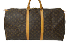 Load image into Gallery viewer, LOUIS VUITTON ルイヴィトン ボストンバッグ キーポル55 M41424 モノグラム ブラウン PVC レザー 良品 中古 61989