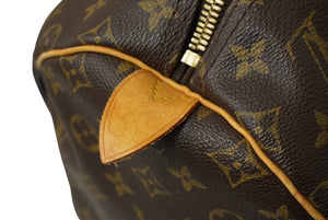LOUIS VUITTON ルイヴィトン ボストンバッグ キーポル55 M41424 モノグラム ブラウン PVC レザー 良品 中古 61989