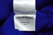 Load image into Gallery viewer, 新品未使用 CHROME HEARTS クロムハーツ ニットキャップ CHクロス サイズONE SIZE/23cm アクリル ブルー 刺繍 ロゴ 中古 61992