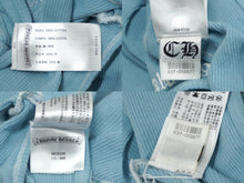 Load image into Gallery viewer, 新品未使用 CHROME HEARTS クロムハーツ タンクトップ ノースリーブ サイズM ライトブルー コットン 中古 61996