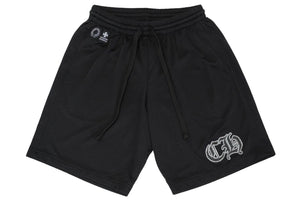 新品未使用品 CHROME HEARTS クロムハーツ MESH VARSITY SHORTS ハーフパンツ メッシュパンツ ブラック サイズS 中古 61997