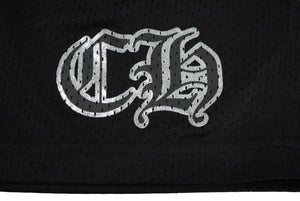 新品未使用品 CHROME HEARTS クロムハーツ MESH VARSITY SHORTS ハーフパンツ メッシュパンツ ブラック サイズS 中古 61997