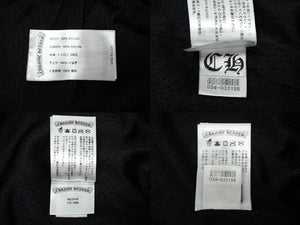 新品未使用 CHROME HEARTS クロムハーツ Matty Boy TEAM メッシュ ウォームアップ ジャージー ハーフパンツ ブラック M 中古 61998
