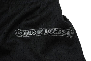 新品未使用 CHROME HEARTS クロムハーツ Matty Boy TEAM メッシュ ウォームアップ ジャージー ハーフパンツ ブラック M 中古 61998